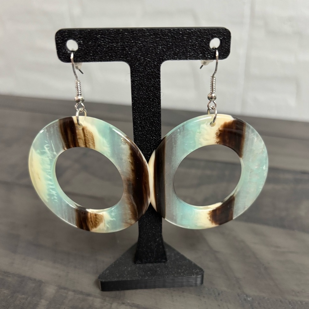 5/$25 (Pick 5 items for $25 Labeled) Multicolor Hoop Earrings